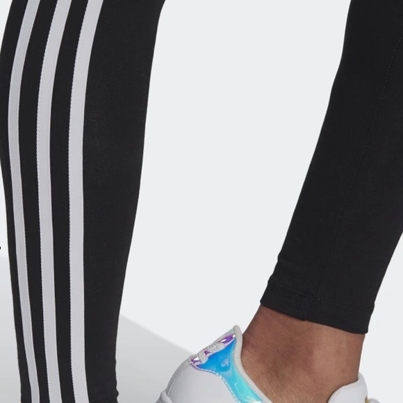 ADIDAS Climalite Three Stripe Leggings - Picture 3 of 7